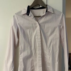 JIL SANDER Pink Button-Up Collar Shirt (SZ 34 Small). (GREAT COND) (ORIG +$275)